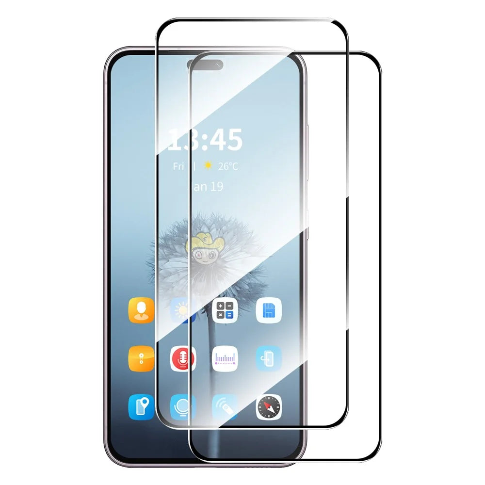 ENKAY HAT PRINCE For Honor 400 Lite 5G 2Pcs Screen Protector   9H Silk Printing 0.26mm Tempered Glass - Transparent - 1