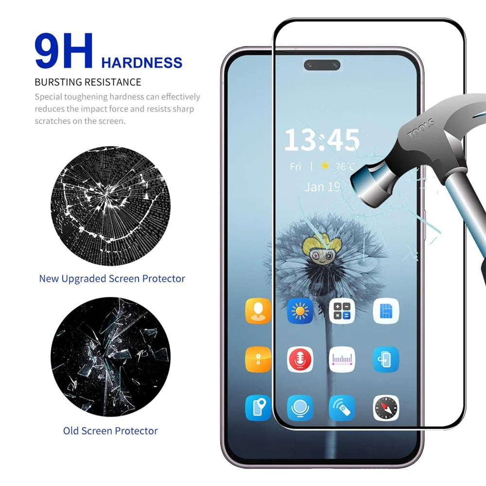 ENKAY HAT PRINCE For Honor 400 Lite 5G 2Pcs Screen Protector   9H Silk Printing 0.26mm Tempered Glass - Transparent - 3