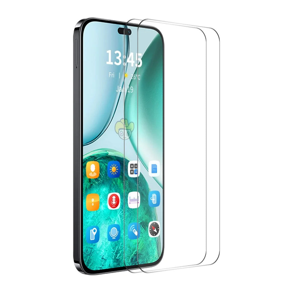ENKAY HAT PRINCE For Honor 400 Lite 5G 2Pcs Screen Protector   9H Clear High Aluminum-Silicon Glass Film - Transparent - 1