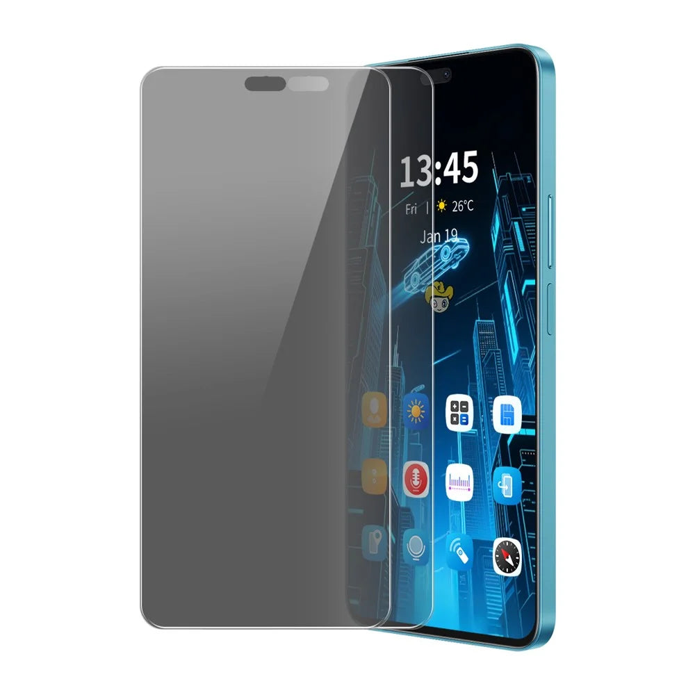 ENKAY HAT PRINCE For Honor 400 Lite 5G 2Pcs Anti-Spy Film  Anti-Glare Screen Protector Tempered Glass - Black - 1