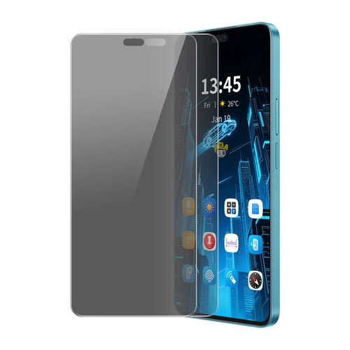 ENKAY HAT PRINCE For Honor 400 Lite 5G 2Pcs Anti-Spy Film  Anti-Glare Screen Protector Tempered Glass - Black - 1