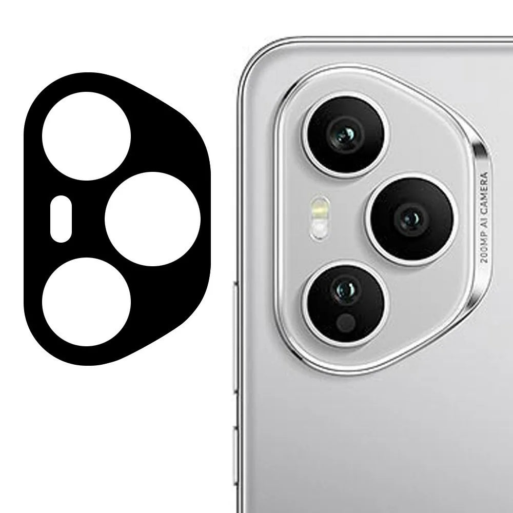 For Honor 400 Pro 5G (Global) Tempered Glass Lens Protector Black Silk Printing Camera Lens Film - 1