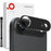NORTHJO For iPhone Air Camera Lens Protector Black Silk Printing 3D Clear Tempered Glass Lens Film - 1