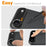 NORTHJO For iPhone Air Camera Lens Protector Black Silk Printing 3D Clear Tempered Glass Lens Film - 3