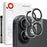 NORTHJO 2Pcs For iPhone 17 Camera Lens Protector Black Circles 3D Full Coverage Clear Tempered Glass Lens Film - 1