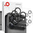 NORTHJO 2Pcs For iPhone 17 Pro Camera Lens Protector Black Circles 3D Full Coverage Clear Tempered Glass Lens Film - 1