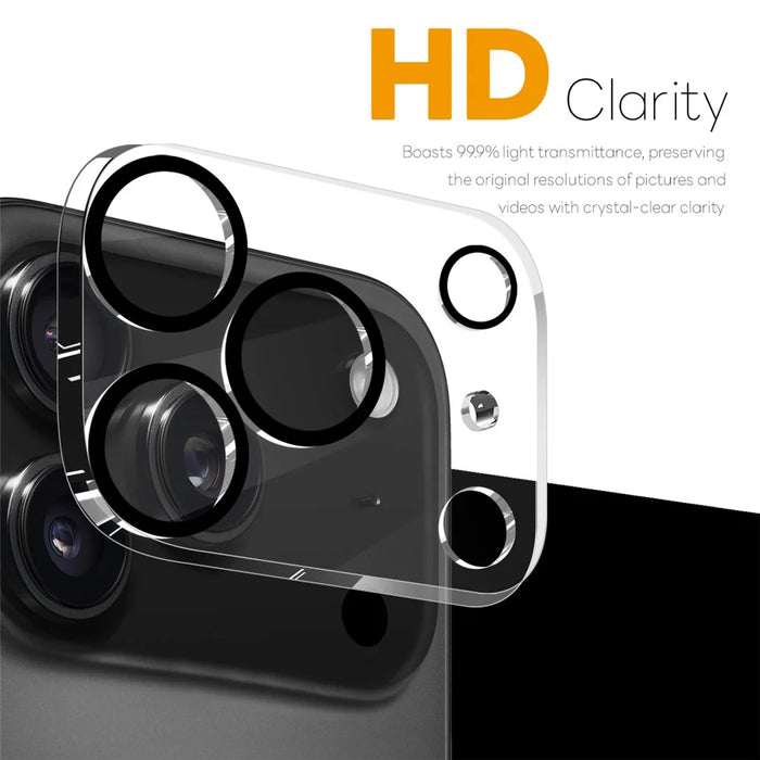 NORTHJO 2Pcs For iPhone 17 Pro Camera Lens Protector Black Circles 3D Full Coverage Clear Tempered Glass Lens Film - 2