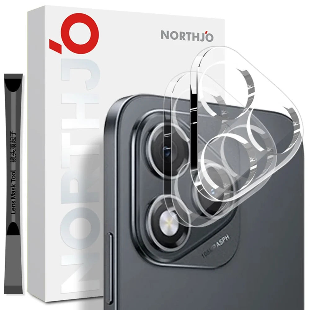 NORTHJO 2Pcs For Honor 400 Lite 5G Camera Lens Protector Tempered Glass Clear Lens Film 3D Full Coverage - 1
