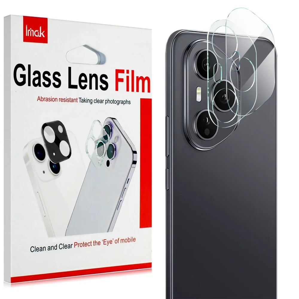IMAK For Honor 400 Pro 5G (Global) Tempered Glass Camera Lens Protector + Acrylic Lens Cap - 6