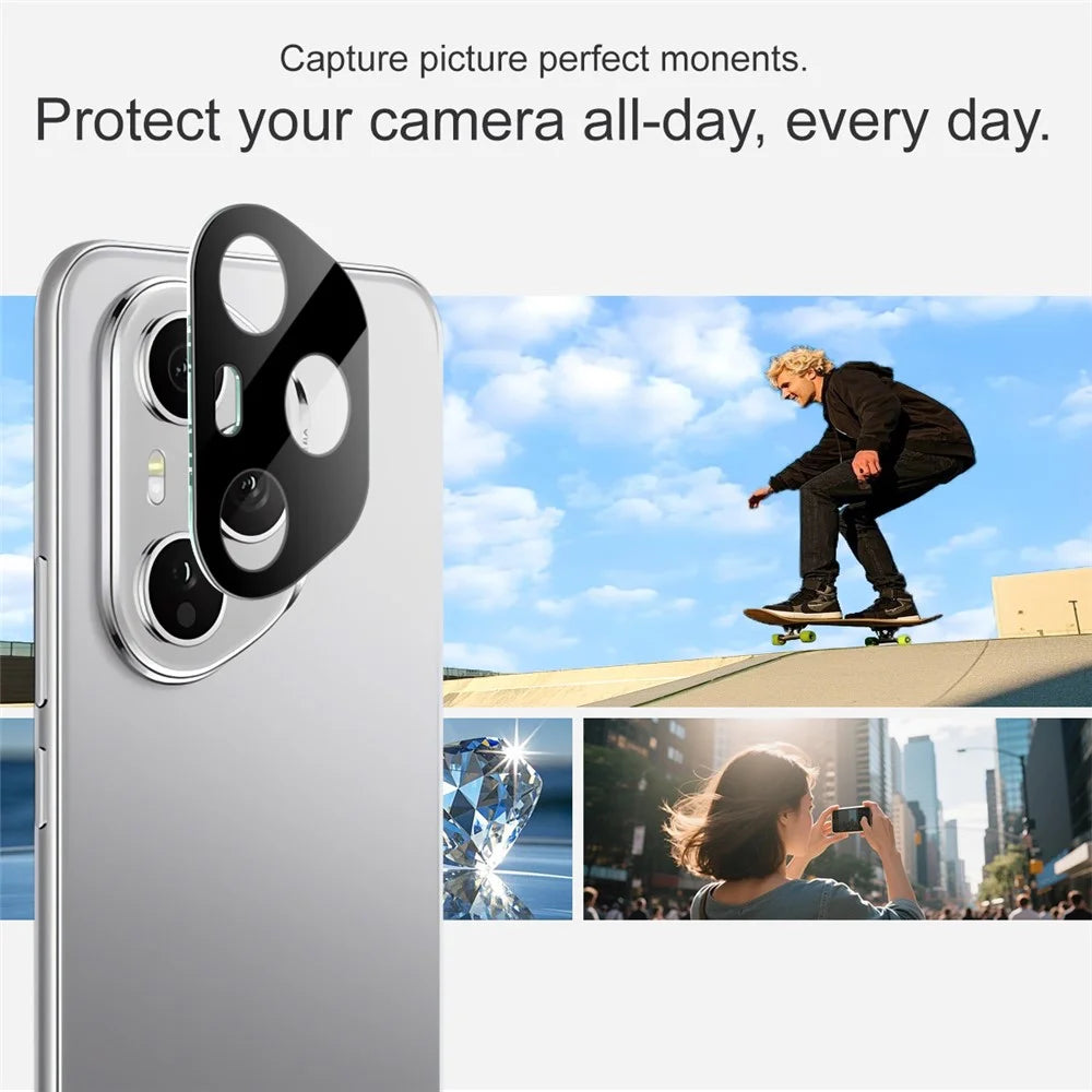 IMAK For Honor 400 Pro 5G (Global) Tempered Glass Lens Film + Acrylic Cap (Black Version) - 4
