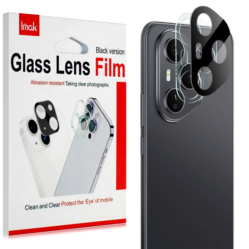 IMAK For Honor 400 Pro 5G (Global) Tempered Glass Lens Film + Acrylic Cap (Black Version) - 6