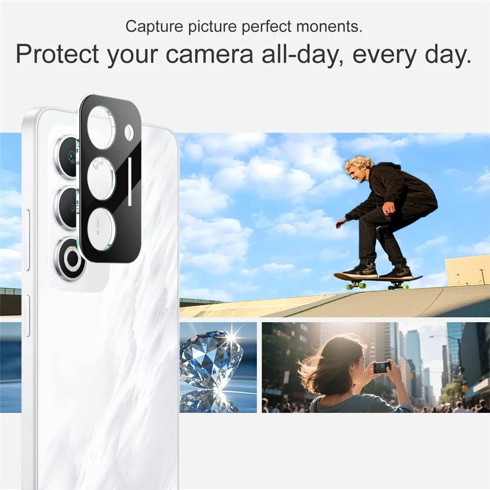 IMAK For Oppo A5 4G / A5 5G Tempered Glass Lens Film + Acrylic Cap (Black Version) - 4