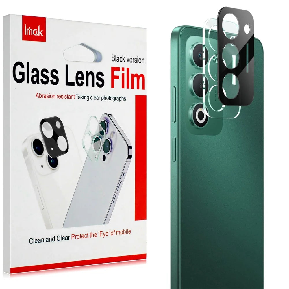 IMAK For Oppo A5 4G / A5 5G Tempered Glass Lens Film + Acrylic Cap (Black Version) - 6