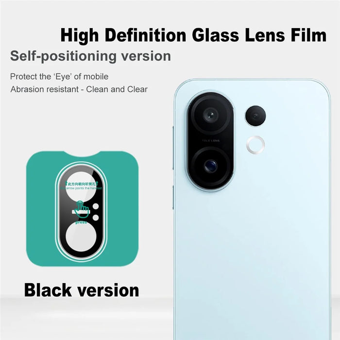 IMAK For vivo S30 Pro mini 5G Tempered Glass Camera Lens Protector with Self Positioning Frame (Black Version) - 2