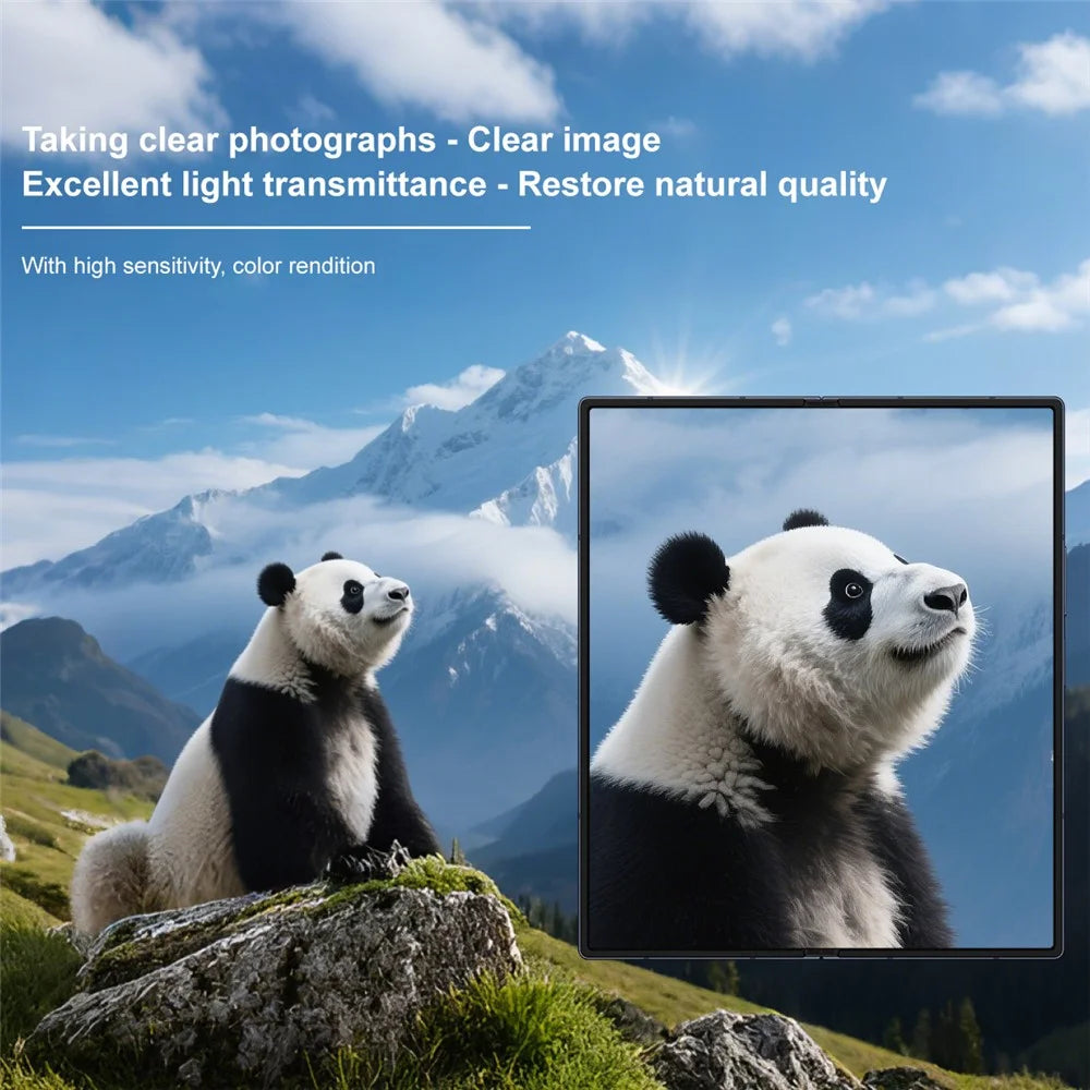 IMAK For Samsung Galaxy Z Fold8 Ultra / Z Fold7 5G  Tempered Glass Camera Lens Protector Acrylic Lens Cap (Black Circle Design) - 6
