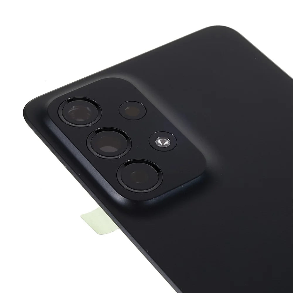 For Samsung Galaxy A33 5G A336 OEM Battery Housing with Adhesive Sticker + Camera Lens Cover - Black - 5