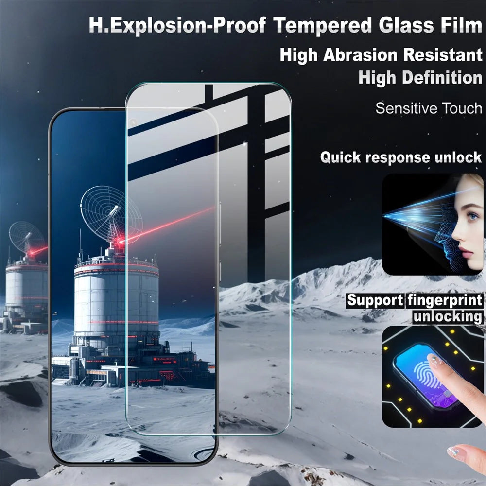 IMAK H Series For Honor 400 5G (Global) Screen Protector Tempered Glass HD Clear Film (Fingerprint Unlock) - 3