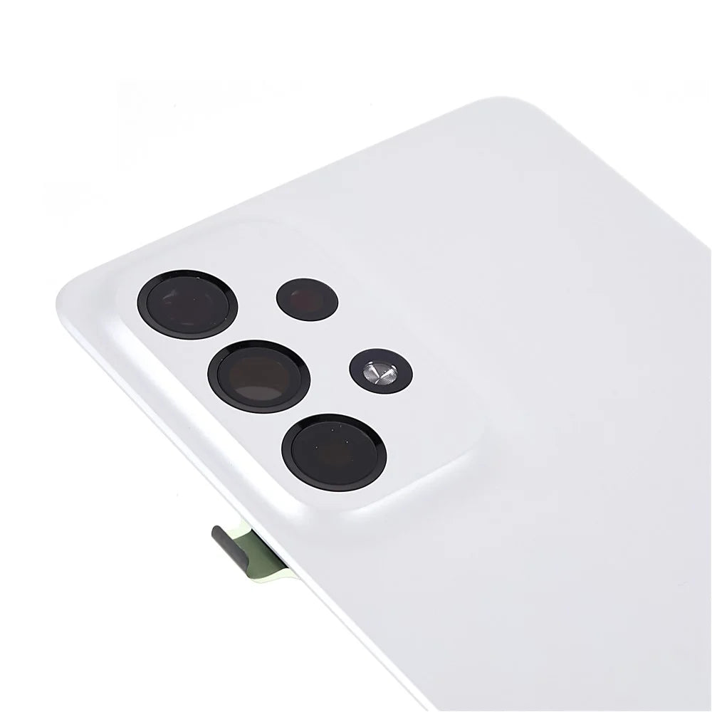 For Samsung Galaxy A73 5G A736 OEM Battery Housing with Adhesive Sticker + Camera Lens Cover - White - 5