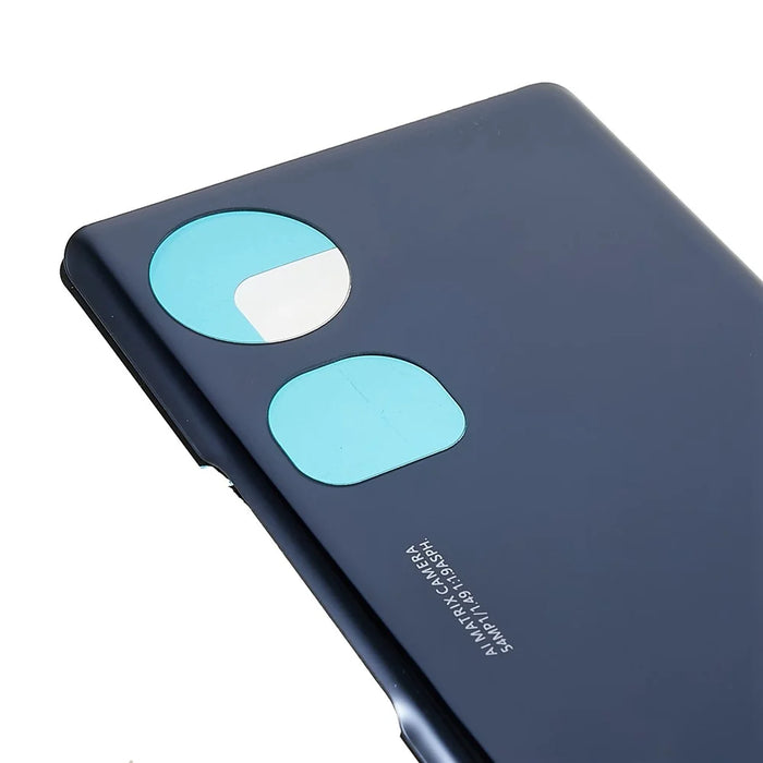 For Honor 70 5G Battery Housing Cover with Adhesive Sticker Replacement Parts - Midnight Black - 6