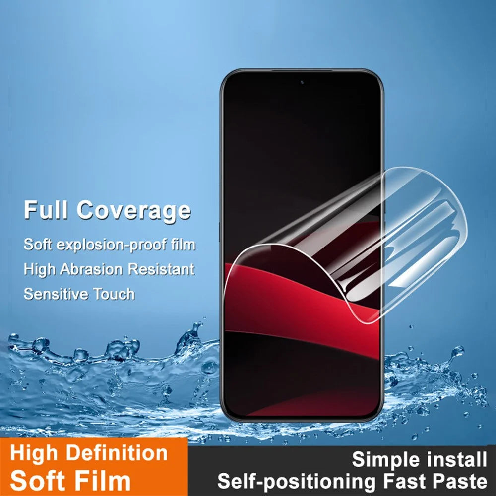 IMAK Hydrogel Film 4th Gen For Meizu Note 16 Pro Screen Protector Ultra Clear Soft TPU Film (Fingerprint Unlock) - Transparent - 2