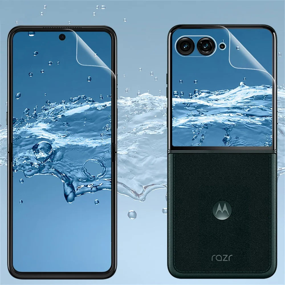 IMAK Hydrogel Film 4th Gen For Motorola Razr 70 Ultra Razr Ultra (2026) / Razr 60 Ultra 5G Razr Ultra (2025) 1 Set TPU Screen Film (Front Screen + Rear Screen) - 4