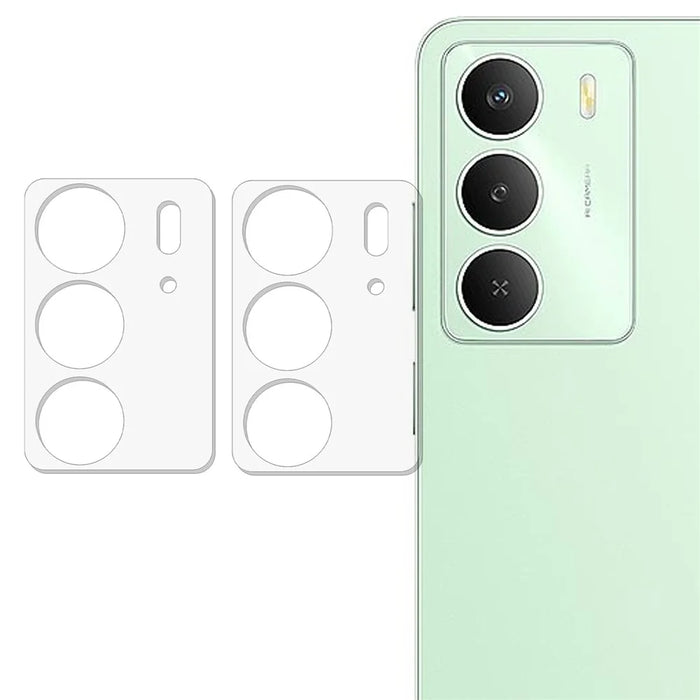 2Pcs For Realme C73 5G Camera Lens Protector 3D Arc Edge Anti-Scratch Tempered Glass Lens Film - 1
