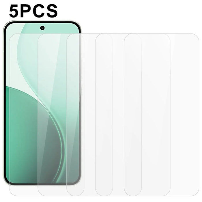 5Pcs For Oppo Reno14 5G (Global) Front Screen Protector 0.3mm 2.5D Tempered Glass Clear Film - 1