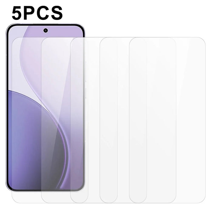 5Pcs For Oppo Reno14 Pro 5G (Global) Front Screen Protector 0.3mm 2.5D Tempered Glass Clear Film - 1