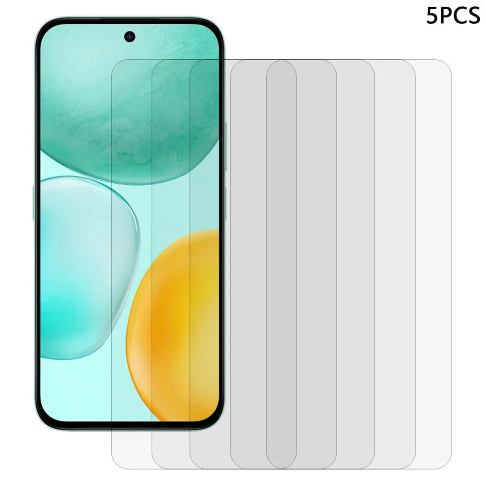 5Pcs For Honor X6c 4G Front Screen Protector 0.3mm 2.5D Tempered Glass Clear Film - 1