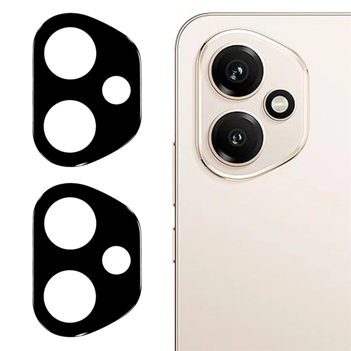 2Pcs For Honor 400 5G (Global) Camera Lens Protector Silk Printing Lens Film 3D Arc Edge - 1