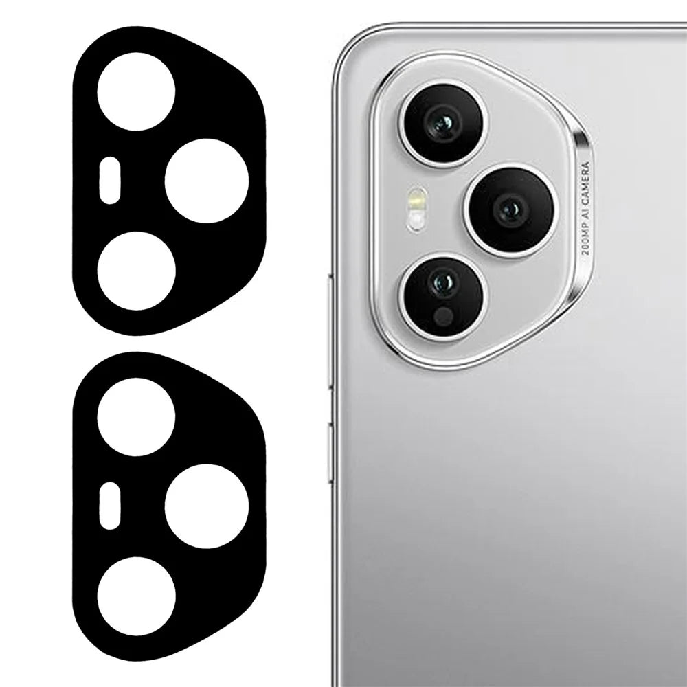 2Pcs For Honor 400 Pro 5G (Global) Camera Lens Protector Silk Printing Lens Film 3D Arc Edge - 1