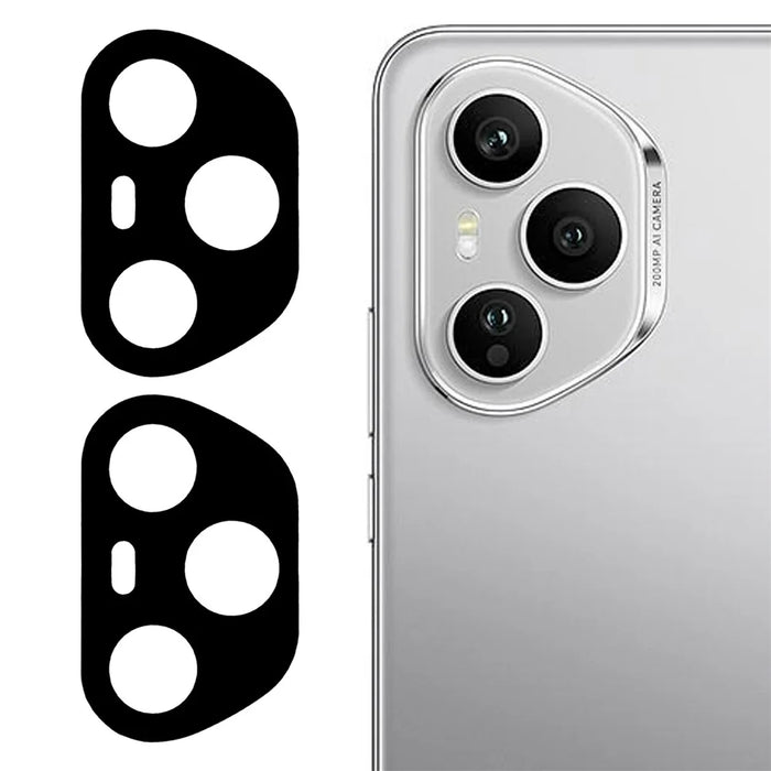 2Pcs For Honor 400 Pro 5G (Global) Camera Lens Protector Silk Printing Lens Film 3D Arc Edge - 1