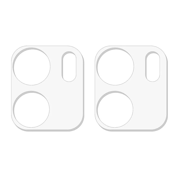2Pcs For Oppo A5x 4G / 5G Camera Lens Protector 3D Arc Edge Anti-Scratch Tempered Glass Lens Film - 2