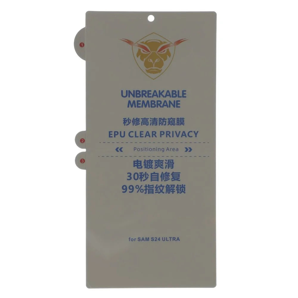 For Samsung Galaxy S24 Ultra 180° Privacy Screen Protector Soft PET Anti-Spy Film with Self-Healing Scratch Resistance - 2