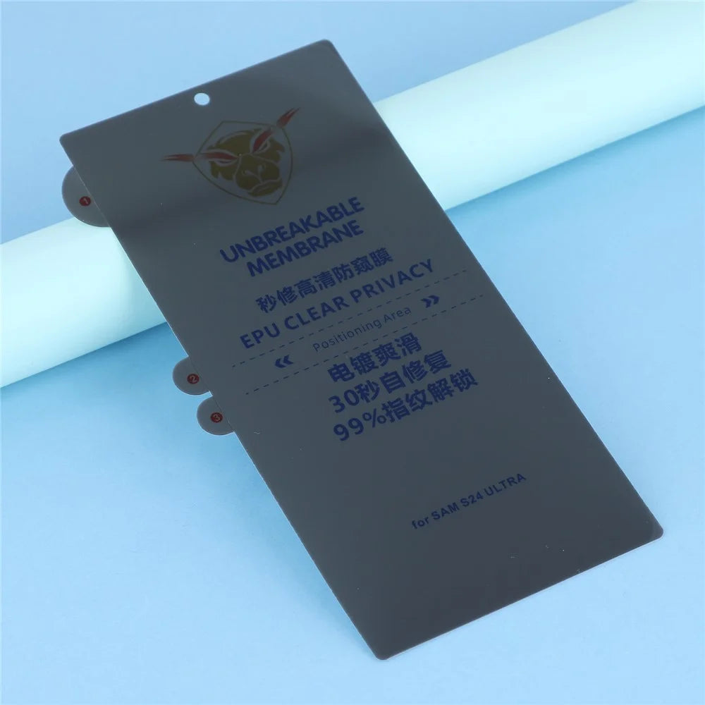 For Samsung Galaxy S24 Ultra 180° Privacy Screen Protector Soft PET Anti-Spy Film with Self-Healing Scratch Resistance - 3
