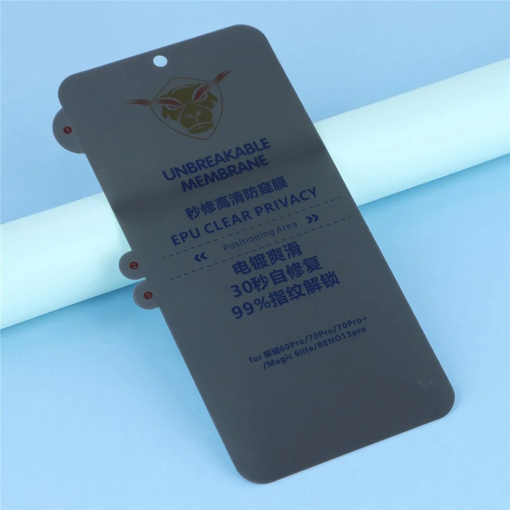 180° Privacy PET Screen Protector for Xiaomi Poco F7 5G / Redmi Turbo 4 Pro 5G / Oppo Reno13 Pro 5G / Honor 60 Pro  / Magic6 Lite 5G /  70 Pro 5G  / 70 Pro+ 5G - 3
