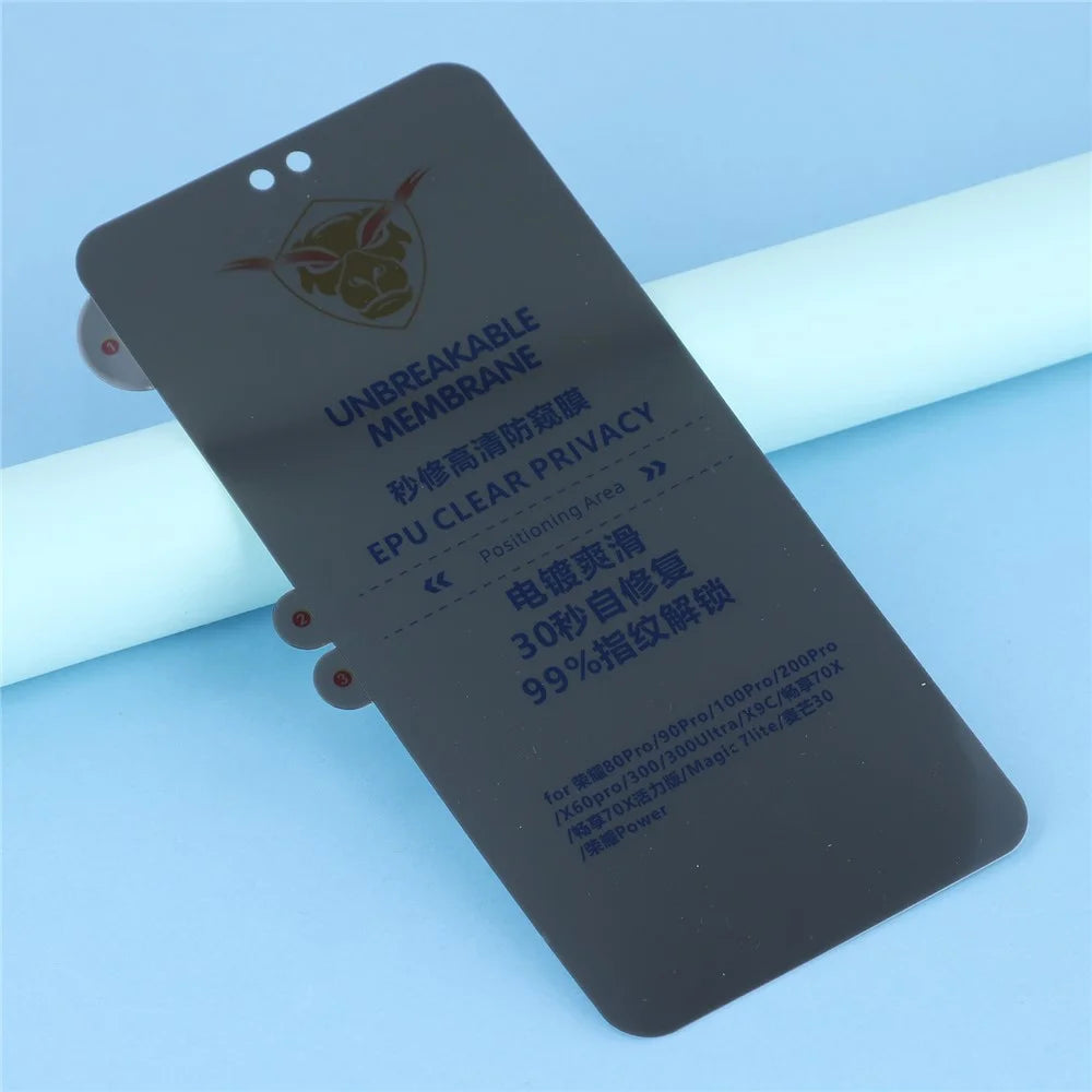 180° Privacy Screen Protector for Honor Power 5G / 300 / 300 Ultra / Magic7 Lite 5G / X9c 5G / 200 Pro / 80 Pro Soft PET Anti-Spy Film with Self-Healing - 3