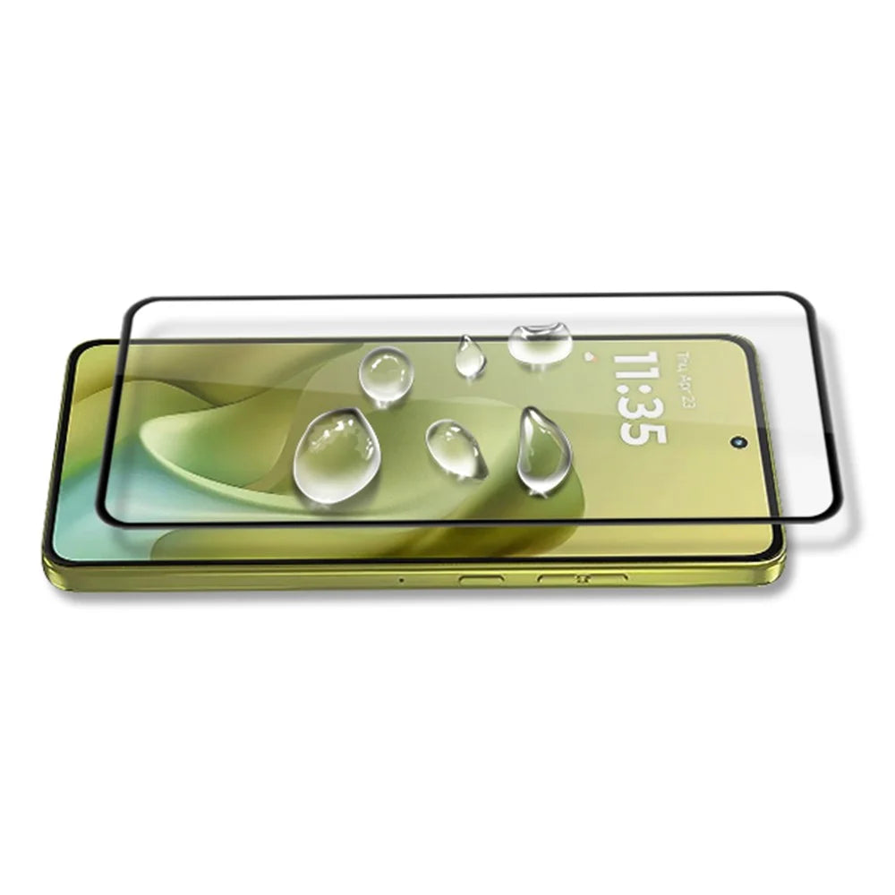 MOCOLO For Motorola Moto G86 5G / G86 Power 5G Screen Protector Anti-Shatter Silk Printing Tempered Glass Film - Black - 3