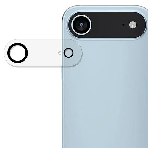 For iPhone Air Camera Lens Protector with Black Circle Design Tempered Glass Lens Film - 1