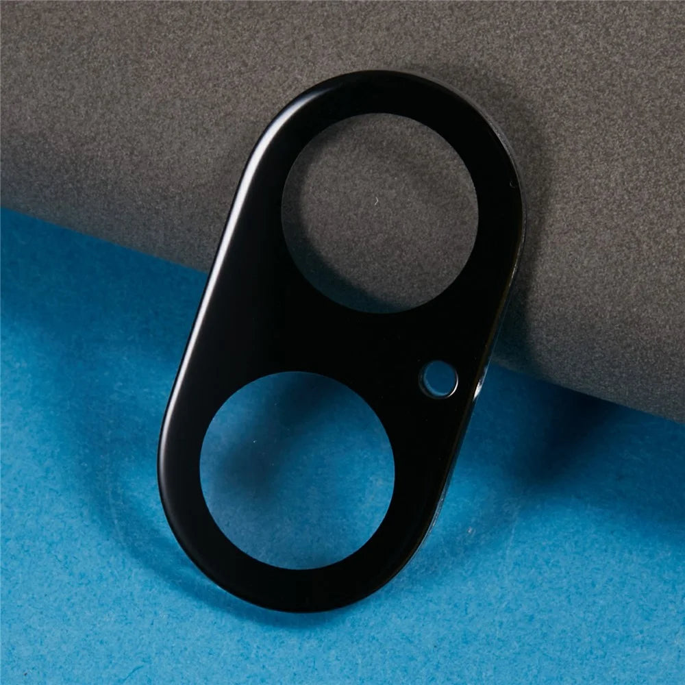 For iPhone 16 / 16 Plus Tempered Glass Lens Protector Black Silk Printing Camera Lens Film - 4