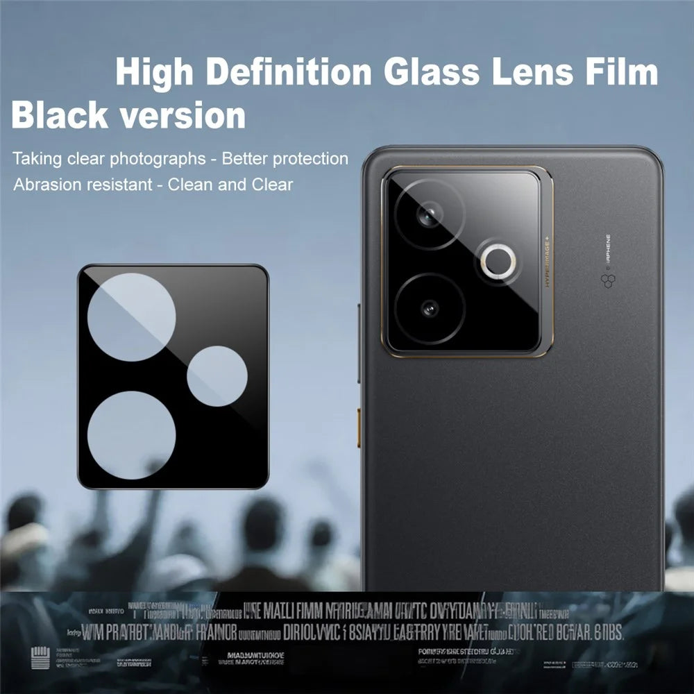 IMAK For Realme GT 7 5G / GT 7T 5G Camera Lens Protector Tempered Glass HD Clear Lens Film (Black Version) - 2