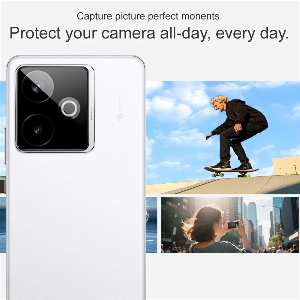 IMAK For Realme GT 7 5G / GT 7T 5G Camera Lens Protector Tempered Glass HD Clear Lens Film (Black Version) - 5