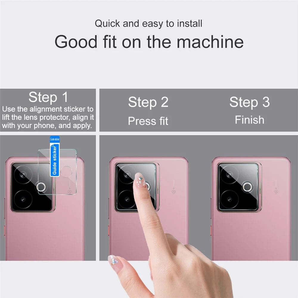IMAK For Realme GT 7 5G / GT 7T 5G Camera Lens Protector HD Tempered Glass Rear Lens Film (Downsize Version) - 4