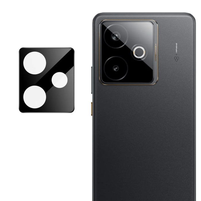 IMAK For Realme GT 7 5G / GT 7T 5G Tempered Glass Camera Lens Protector with Self Positioning Frame (Black Version) - 7