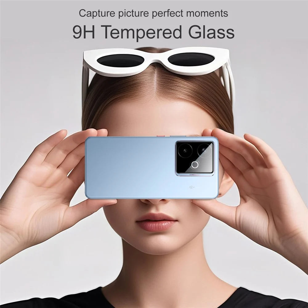 IMAK For Realme GT 7 5G / GT 7T 5G Camera Lens Protector Tempered Glass Lens Film with Self Positioning Frame - 3
