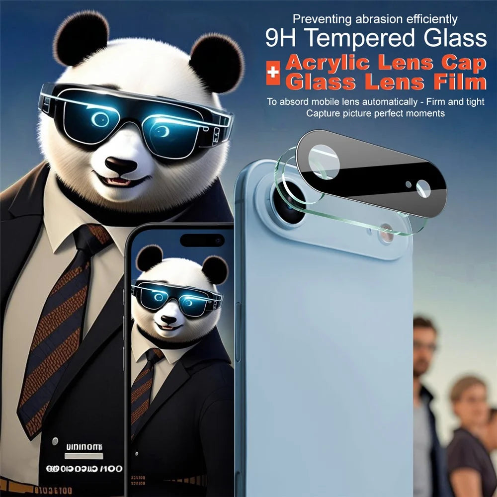 IMAK For iPhone Air Camera Lens Protector Tempered Glass HD Clear Lens Film (Black Version) - 3