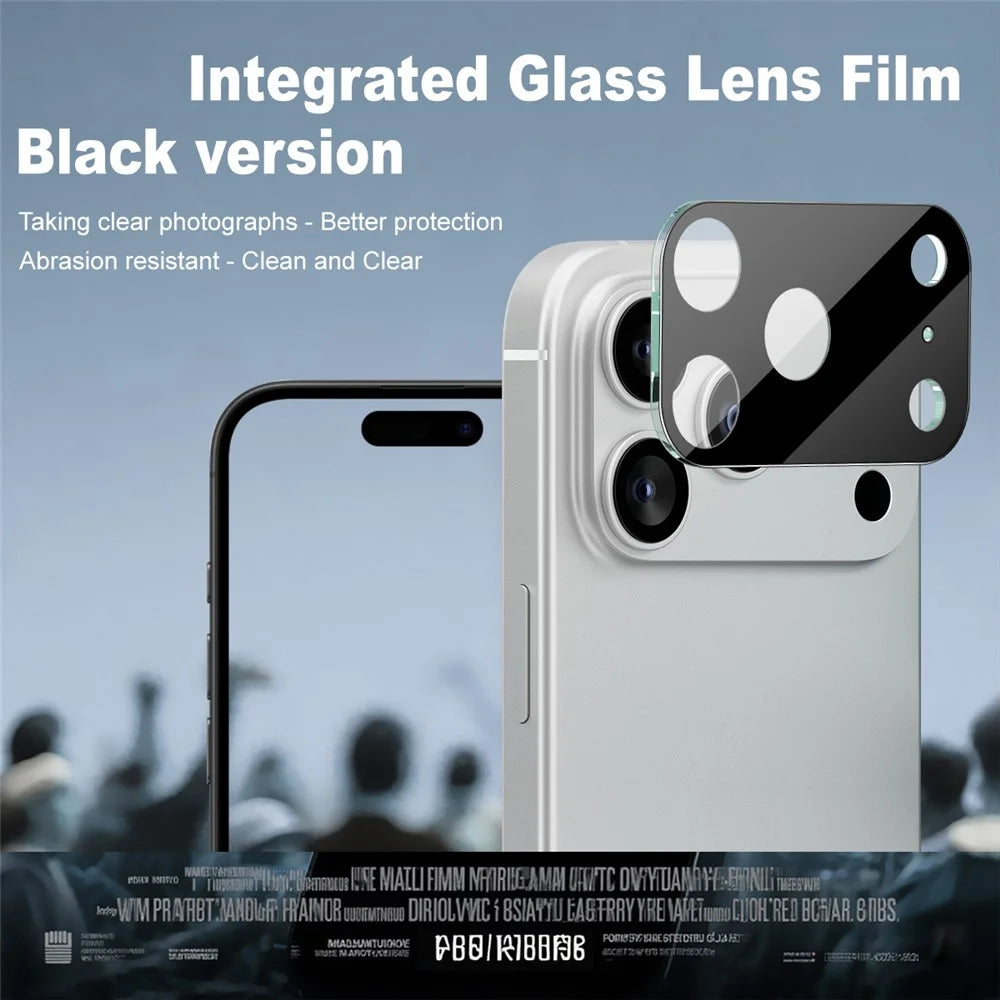 IMAK For iPhone 17 Pro Camera Lens Protector Tempered Glass HD Clear Lens Film (Black Version) - 2