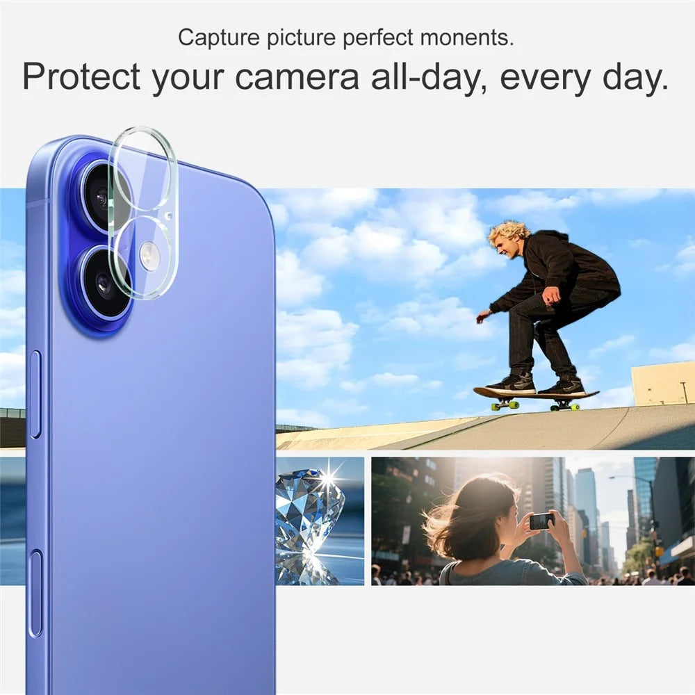 IMAK For iPhone 17 Tempered Glass Camera Lens Protector + Acrylic Lens Cap - 4