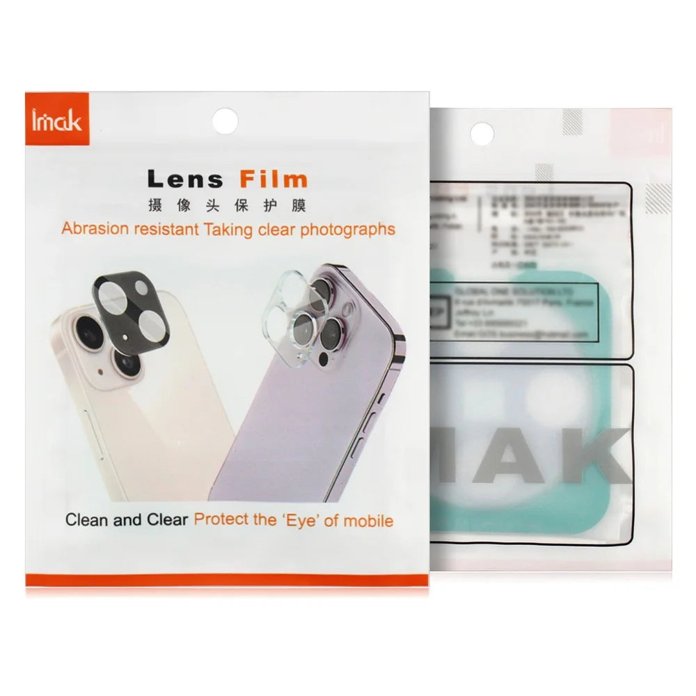 IMAK For iPhone 17 Pro Tempered Glass Camera Lens Protector Acrylic Lens Cap (Black Circle Design) - 7
