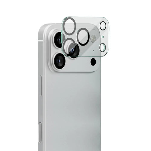 IMAK For iPhone 17 Pro Max Tempered Glass Camera Lens Protector Acrylic Lens Cap (Black Circle Design) - 1